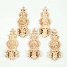Style en bois massif et onlays en bois d&#39;ornement allemand onlays en bois sculpté à la main
